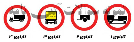 سوال 30 تابلو عبور وسایل نقلیه با محموله خطرناک ممنوع